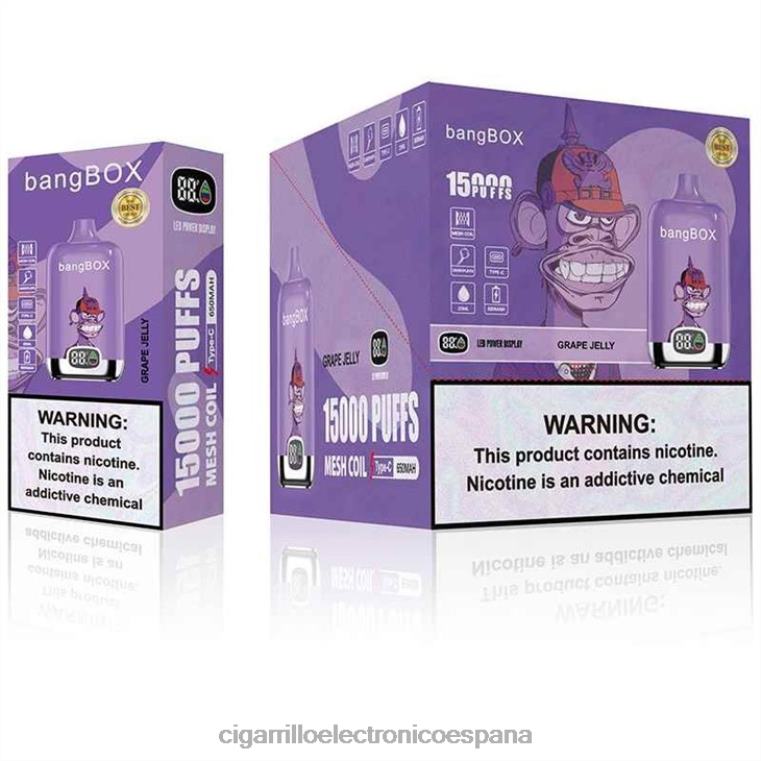 Cigarrillo Electrónico Iqos - mermelada de uva 6VL06142 Bang Box 15000