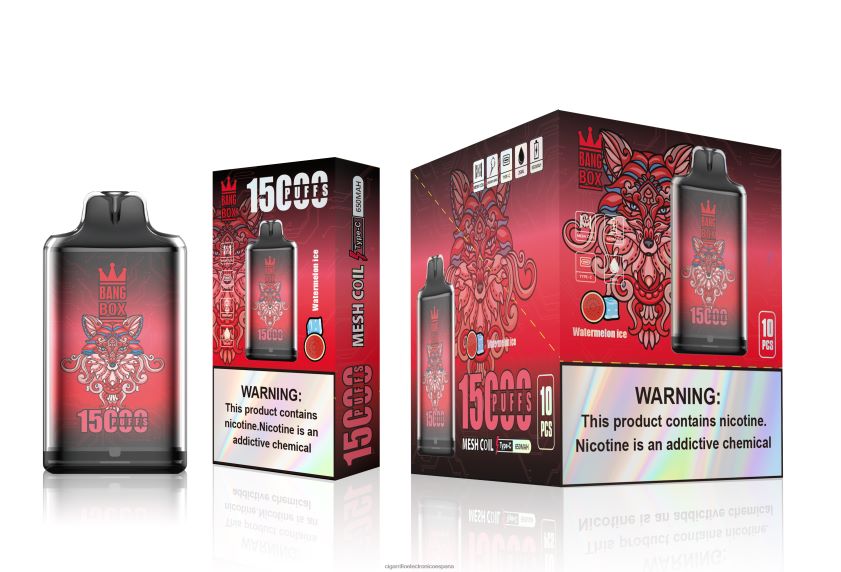 Cigarrillo Electrónico Marcas - Bang Box s1-15000 bocanadas hielo de sandia 88FHHZ106