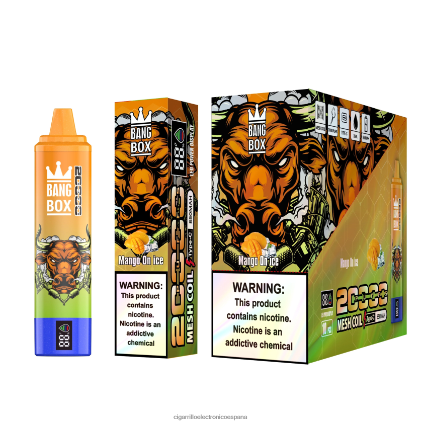 Cigarrillo Electrónico Precio - Bang Box 20000 mango en hielo 88FHHZ54