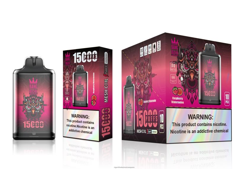Cigarrillo Electrónico Precio - Bang Box s1-15000 bocanadas sandía frambuesa 88FHHZ105