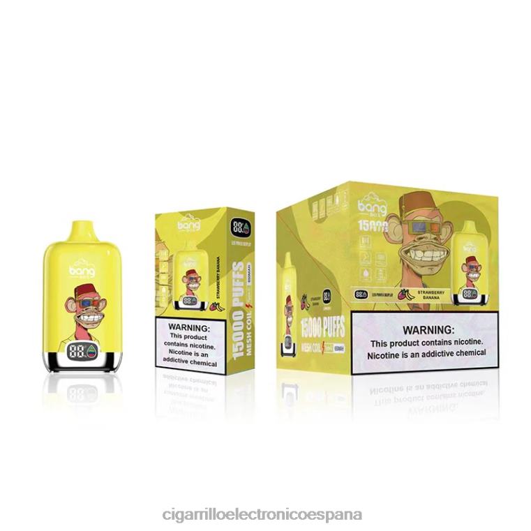 Cigarrillo Electrónico Recargable - Fresa plátano 6VL06131 Bang Box 15000