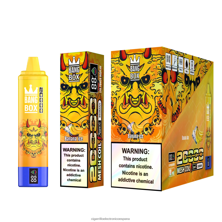 Cigarrillo Electronico España - Bang Box 20000 hielo de plátano 88FHHZ57