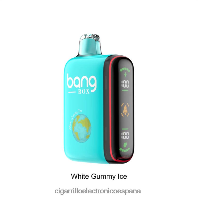 Cigarrillo Electronico España - Bang Box Pantalla de potencia inteligente de 9000-18000 inhalaciones hielo gomoso blanco 88FHHZ30