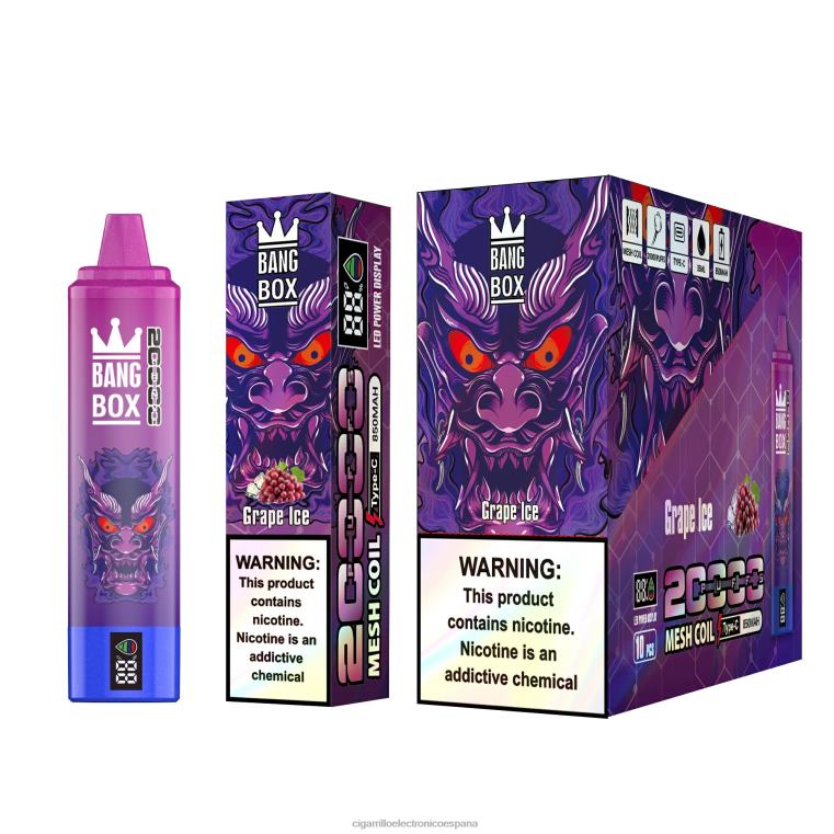 Cigarrillo Electronico España - hielo de uva 6VL06130 Bang Box 20000