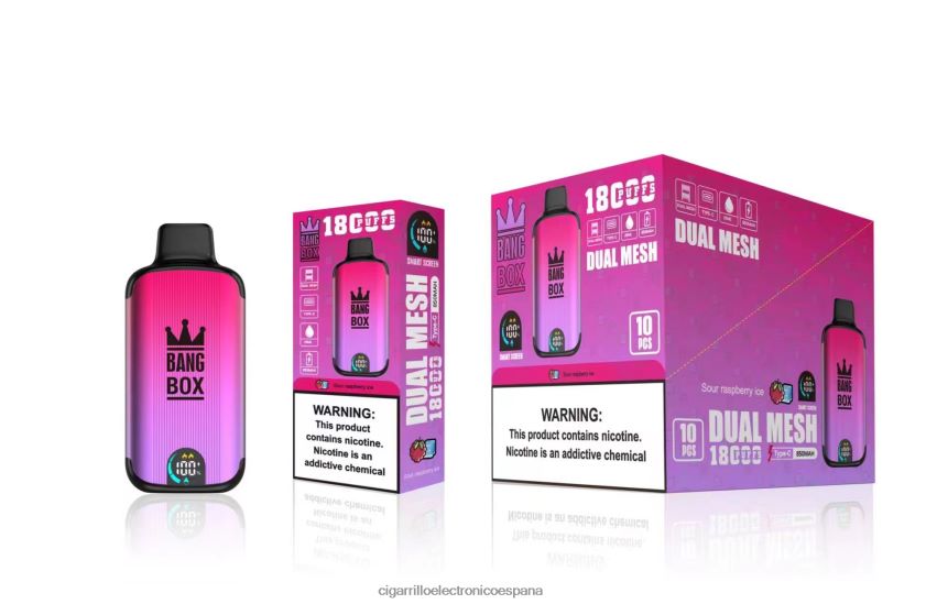 Cigarrillo Electronico Venta Mayoreo - Bang Box 18000 bocanadas hielo de frambuesa agria 88FHHZ98