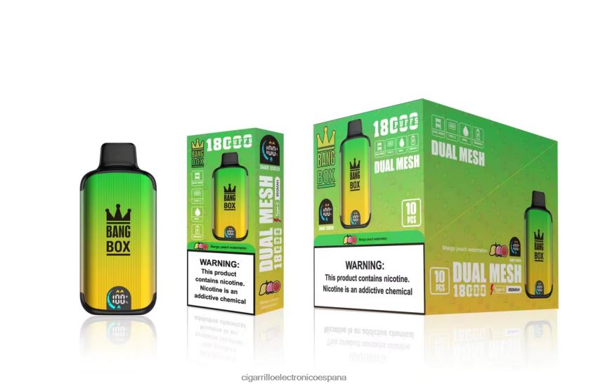 Distribuidor Vapeo Al Por Mayor - Bang Box 18000 bocanadas sandia mango durazno 88FHHZ89