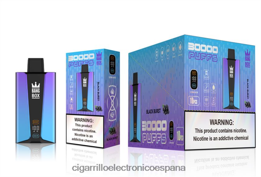 Distribuidor Vapeo Al Por Mayor - Bang Box Pantalla inteligente de 30000 inhalaciones estallido negro 88FHHZ77