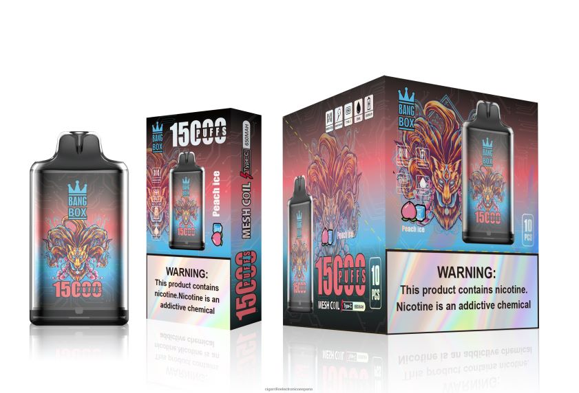 Tienda De Vapeo Al Po - Bang Box s1-15000 bocanadas hielo de durazno 88FHHZ102