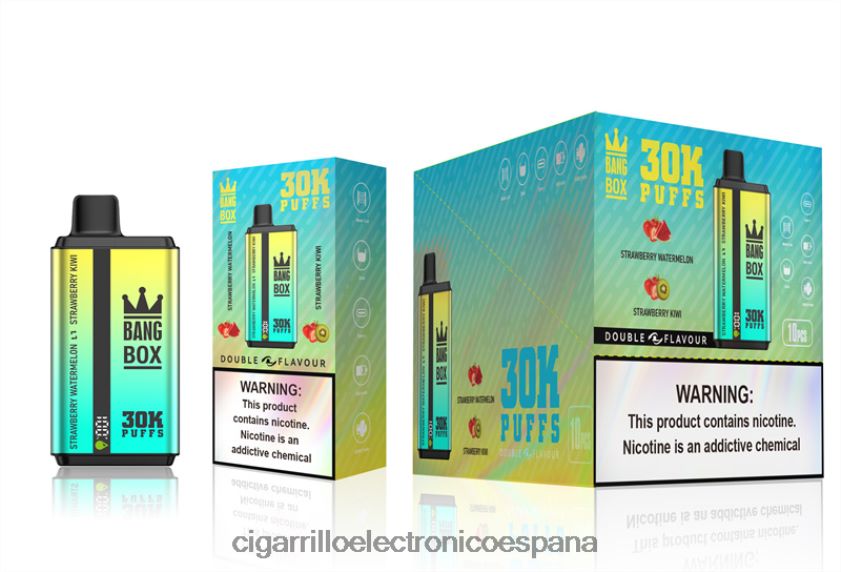 Vapeo Al Por Mayor - Bang Box 30000 inhalaciones de dos sabores. sandía fresa y kiwi fresa 88FHHZ64