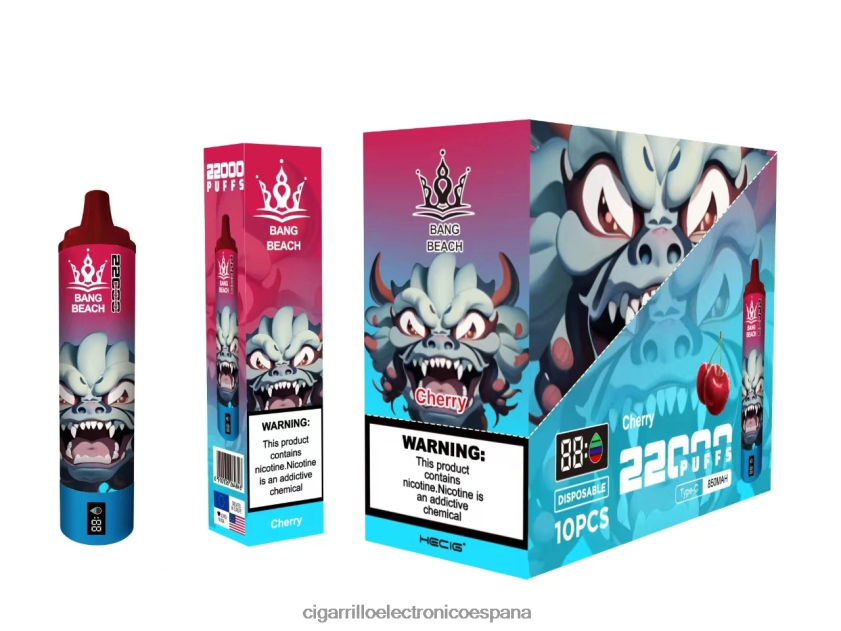 Cigarrillo Electrónico Estanco Precio - Bang Beach Pantalla inteligente de 22000 inhalaciones. cereza 88FHHZ17