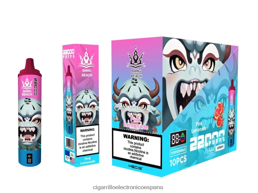 Cigarrillo Electrónico Precio - Bang Beach Pantalla inteligente de 22000 inhalaciones. limonada rosa 88FHHZ15