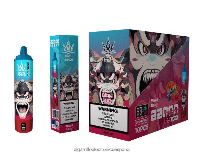 Venta Al Por Mayor De Cigarrillo Electronico - Bang Beach Pantalla inteligente de 22000 inhalaciones. bayas mixtas 88FHHZ21