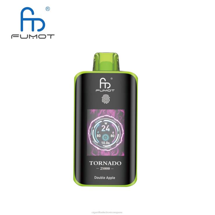 Cigarrillo Electrónico Estanco Precio - manzana doble Fumot Tornado 25000 vaporizadores desechables 8ZN025