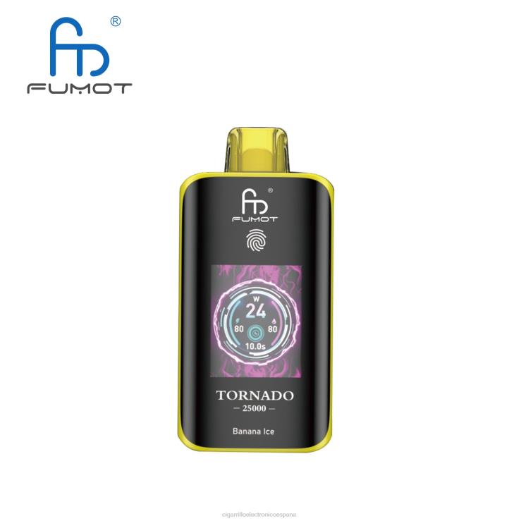 Cigarrillo Electrónico Estanco - hielo de plátano Fumot Tornado 25000 vaporizadores desechables 8ZN021