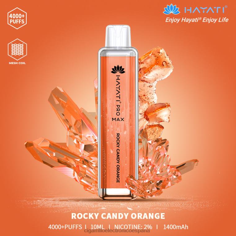 Cigarrillo Electrónico Iqos - naranja caramelo rocoso 6VL06172 Hayati Pro Max 4000