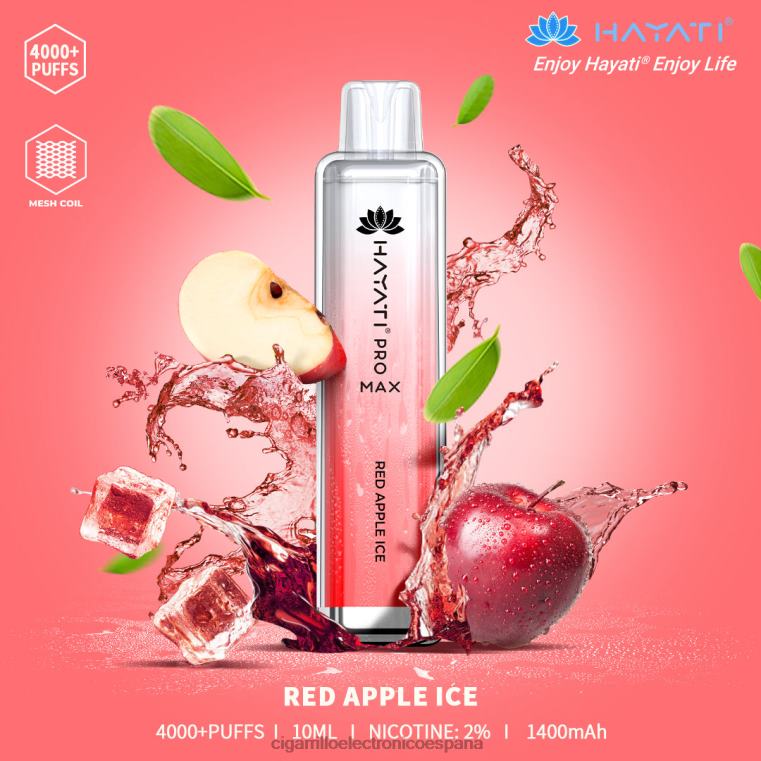 Cigarrillo Electronico España - hielo de manzana roja 6VL06170 Hayati Pro Max 4000