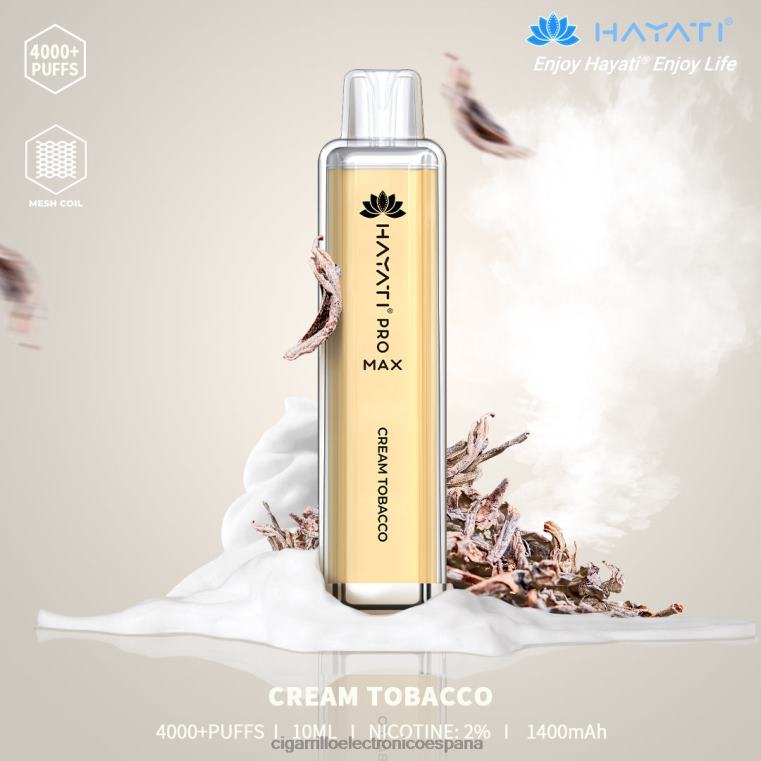 Cigarrillo Electronico España - tabaco crema 6VL06190 Hayati Pro Max 4000