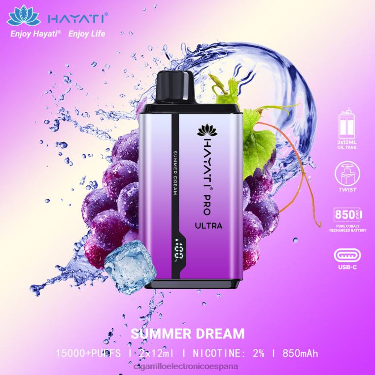 Cigarrillo Electrónico Con Nicotina - sueño de verano 6VL06217 Hayati Pro Ultra