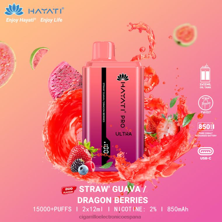Cigarrillo Electrónico Estanco Precio - fresa guayaba/bayas de dragón 6VL06229 Hayati Pro Ultra
