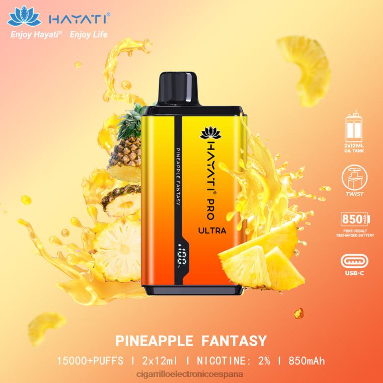 Cigarrillo Electrónico Estanco - fantasía de piña 6VL06213 Hayati Pro Ultra