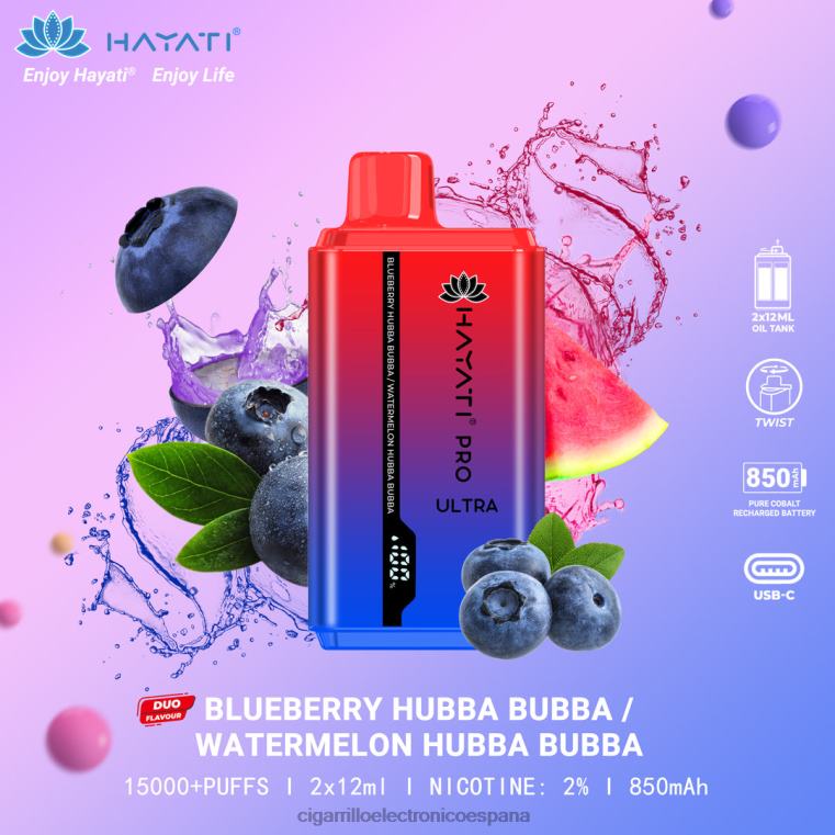Cigarrillo Electrónico Iqos - arándano hubba bubba/sandía hubba bubba 6VL06222 Hayati Pro Ultra