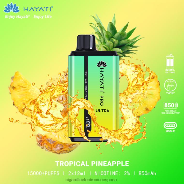 Cigarrillo Electrónico Marcas - piña tropical 6VL06218 Hayati Pro Ultra