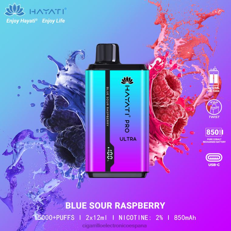 Cigarrillo Electronico España - frambuesa agria azul 6VL06200 Hayati Pro Ultra