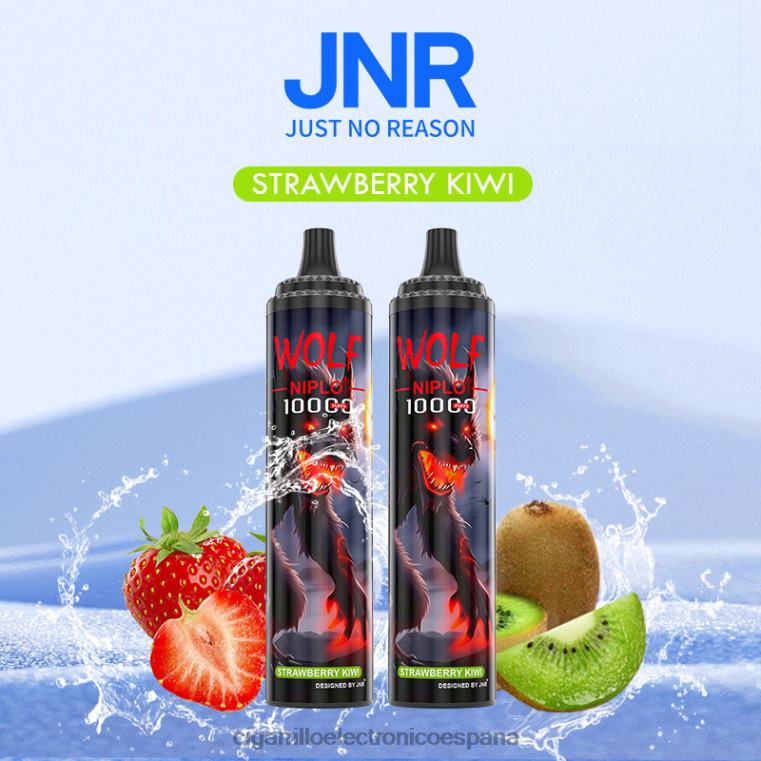 Cigarrillo Electrónico Recargable - kiwi fresa 6VL06771 JNR WOLF NIPLO