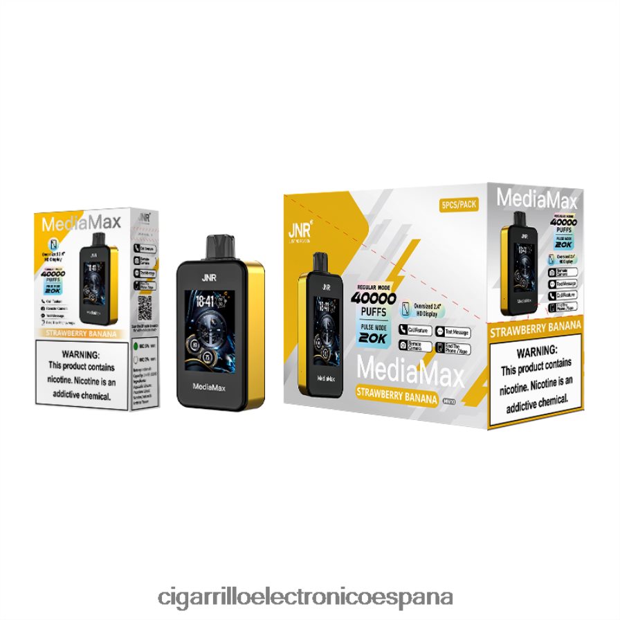 Cigarrillo Electrónico Blu - JNR MediaMax bocanada de 40k BL2NN416 plátano fresa
