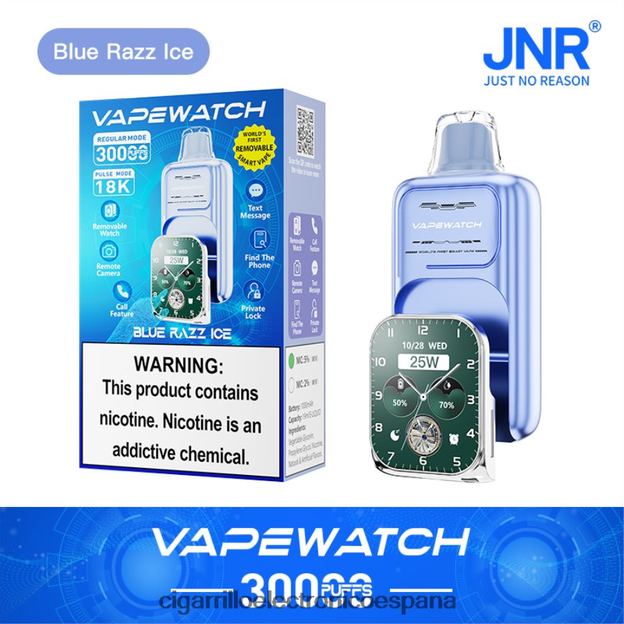 Cigarrillo Electronico España Comprar - JNR reloj vapeador BL2NN411 hielo azul
