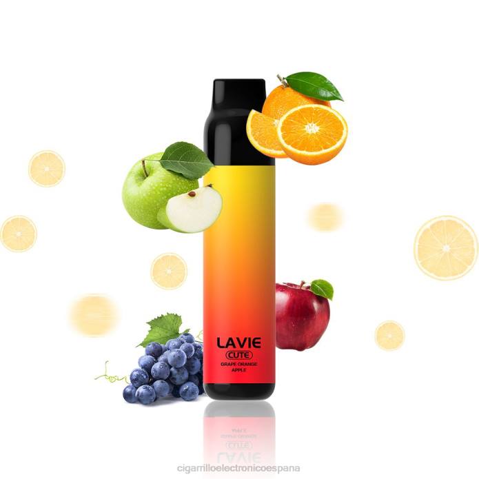 Tienda De Vapeo Al Po - uva naranja manzana LAVIE BAR 3000 bocanadas ZRR0288
