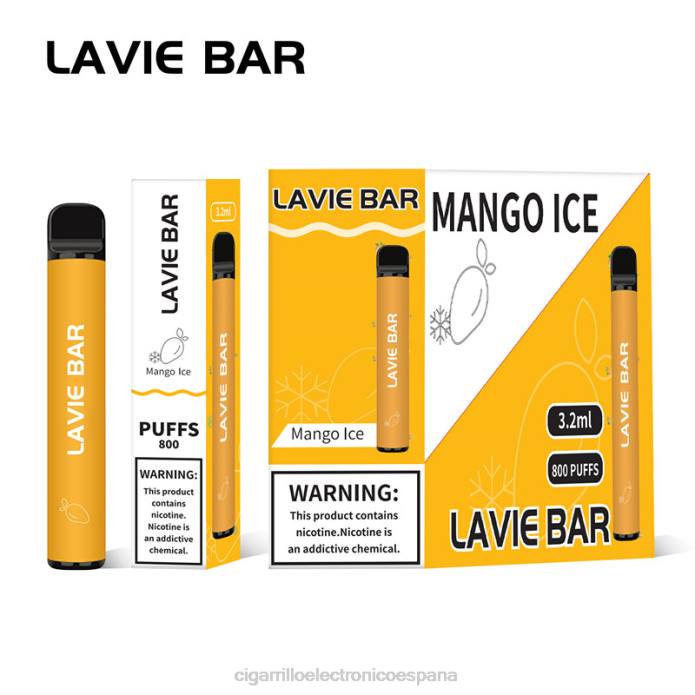Venta Al Por Mayor De Cigarrillo Electronico - hielo de mango LAVIE BAR 800 bocanadas ZRR0309