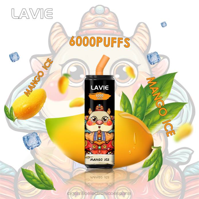 Cigarrillo Electronico España - hielo de mango LAVIE Coke BAR 6000 bocanadas ZRR0270