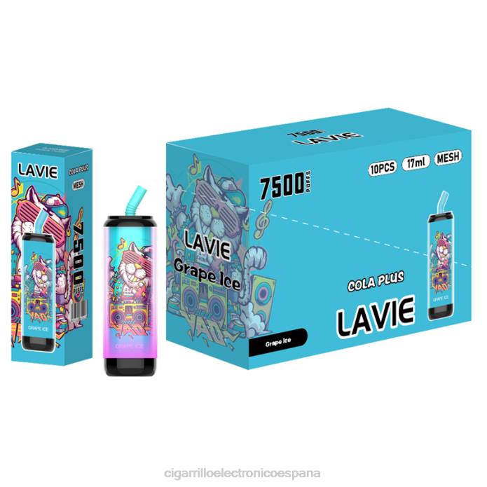 Cigarrillo Electrónico Blu - hielo de uva LAVIE Cola Plus 7500 bocanadas ZRR0254
