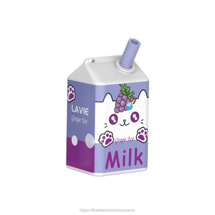 Cigarrillo Electronico España - hielo de uva LAVIE MILK 7000 bocanadas ZRR0186