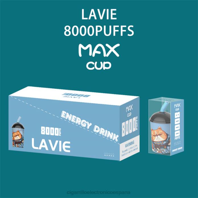 Cigarrillo Electronico España Comprar - bebida energética LAVIE Max Cup 8000 bocanadas ZRR0259