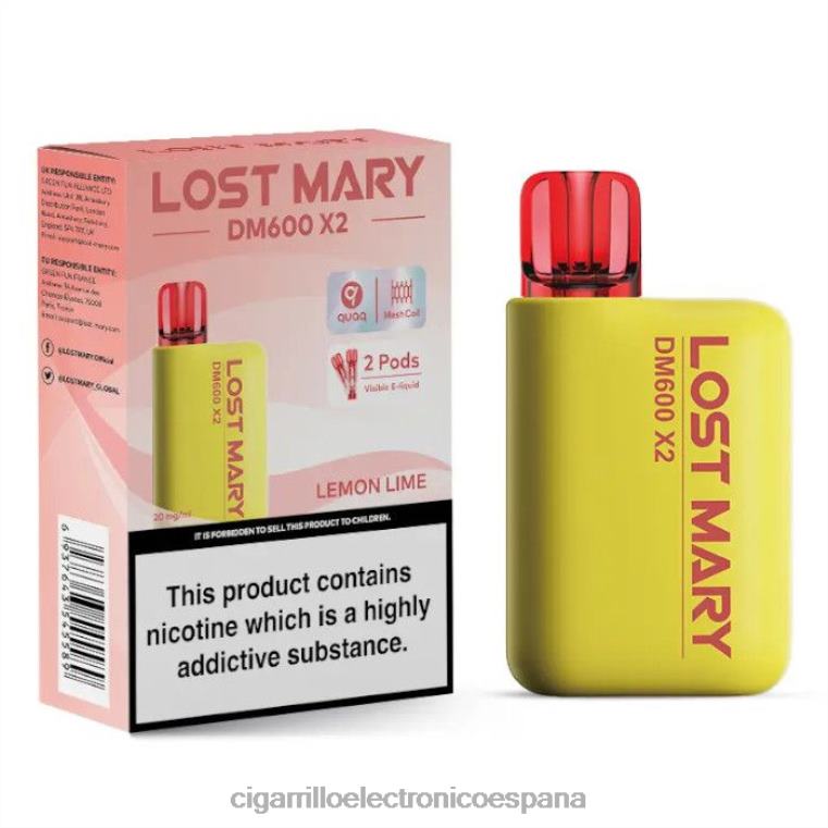 Cigarrillo Electrónico Blu - Lima Limon 6VL06474 LOST MARY DM600 X2