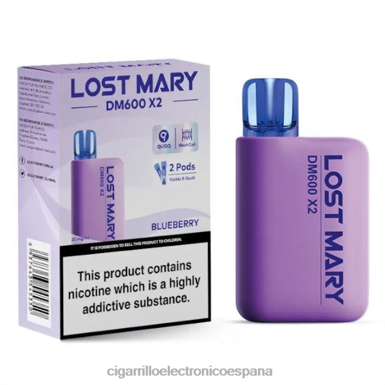 Cigarrillo Electrónico Con Nicotina - arándano 6VL06467 LOST MARY DM600 X2