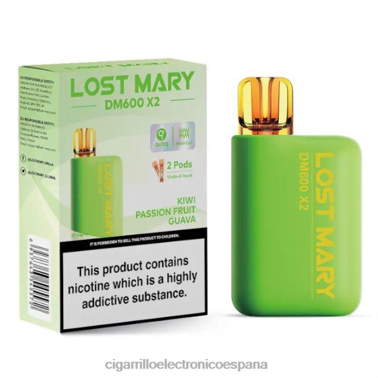 Cigarrillo Electrónico Estanco - kiwi maracuyá guayaba 6VL06473 LOST MARY DM600 X2