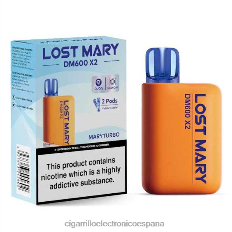 Cigarrillo Electrónico Sin Nicotina - maryturbo 6VL06475 LOST MARY DM600 X2