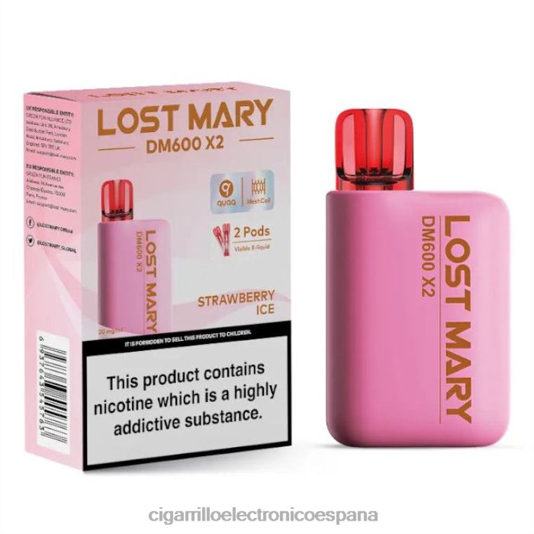 Cigarrillo Electronico España - hielo de fresa 6VL06480 LOST MARY DM600 X2