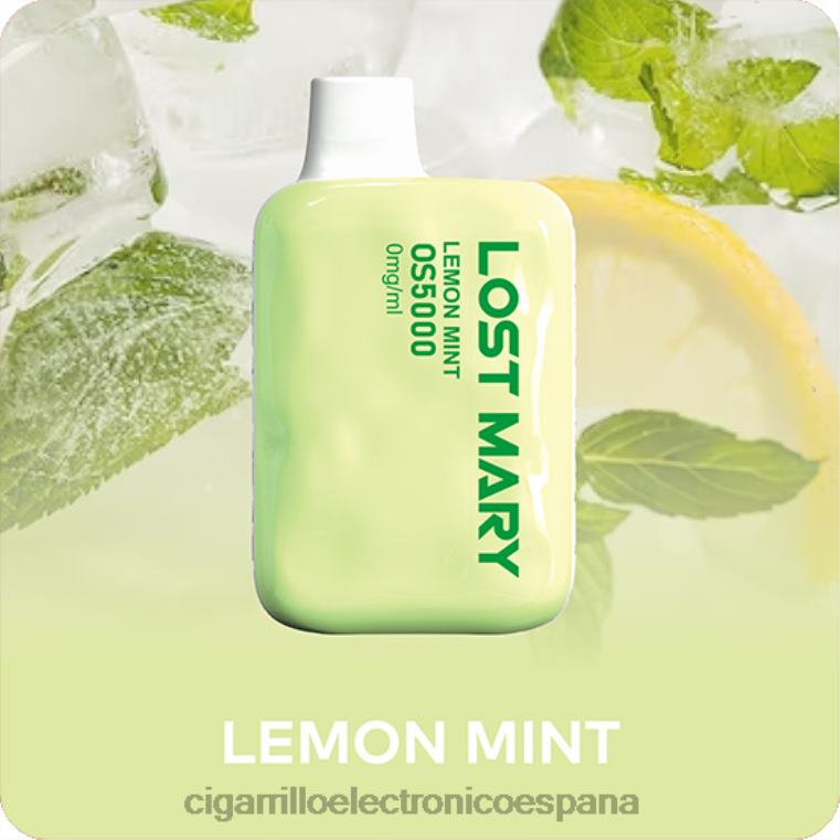 Cigarrillo Electronico España - menta Limón 6VL06510 LOST MARY OS5000 0mg/ml