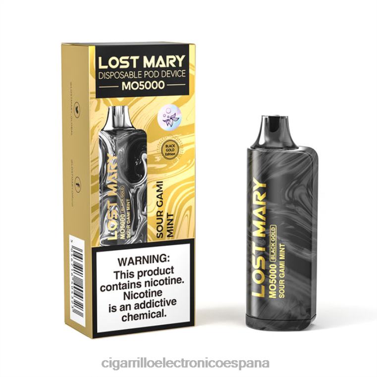Cigarrillo Electrónico Precio - menta gami agria 6VL06346 LOST MARY MO5000 oro negro 10ml