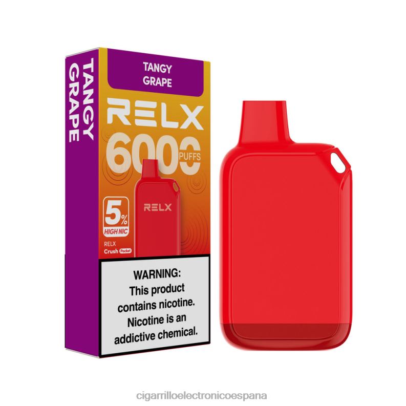 Cigarrillo Electrónico Precio - uva picante RELX Crush Pocket 6000 5% alto nic 00D6B27