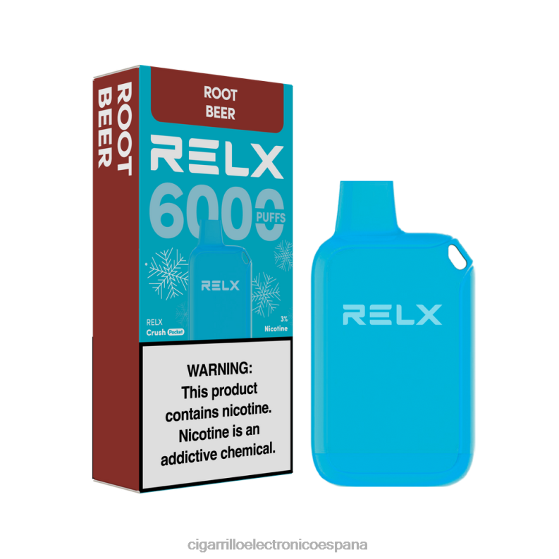 Cigarrillo Electronico Venta Mayoreo - cerveza de raíz RELX Crush Pocket 6000 helado 00D6B20