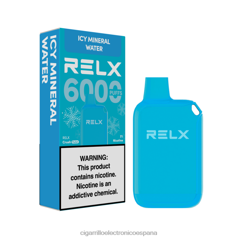 Distribuidor Vapeo Al Por Mayor - agua mineral helada RELX Crush Pocket 6000 helado 00D6B23