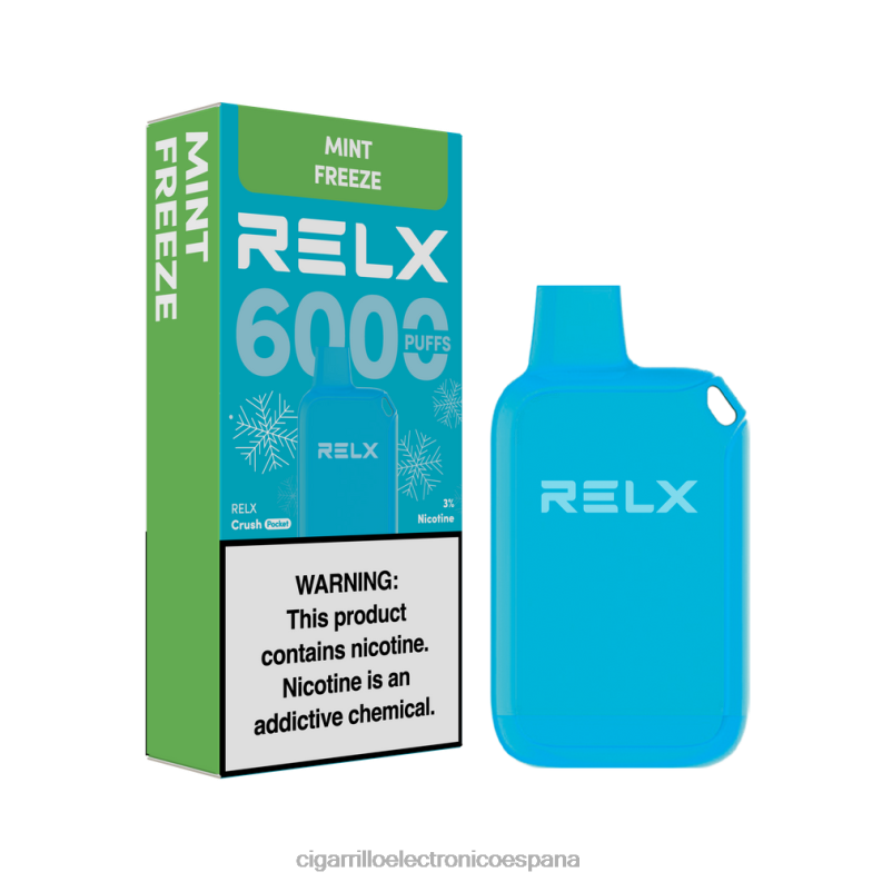 Tienda De Vapeo Al Po - congelación de menta RELX Crush Pocket 6000 helado 00D6B12