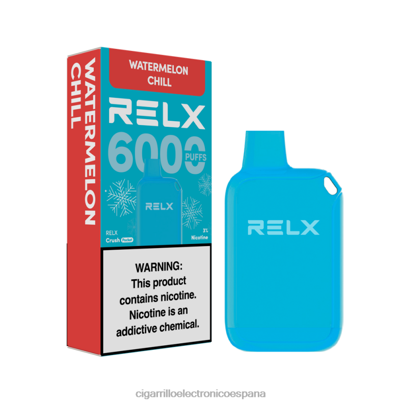 Tienda De Vapeo Al Po - enfriamiento de sandia RELX Crush Pocket 6000 helado 00D6B24