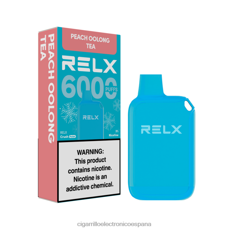 Vapeo Al Por Mayor - té oolong de durazno RELX Crush Pocket 6000 helado 00D6B10