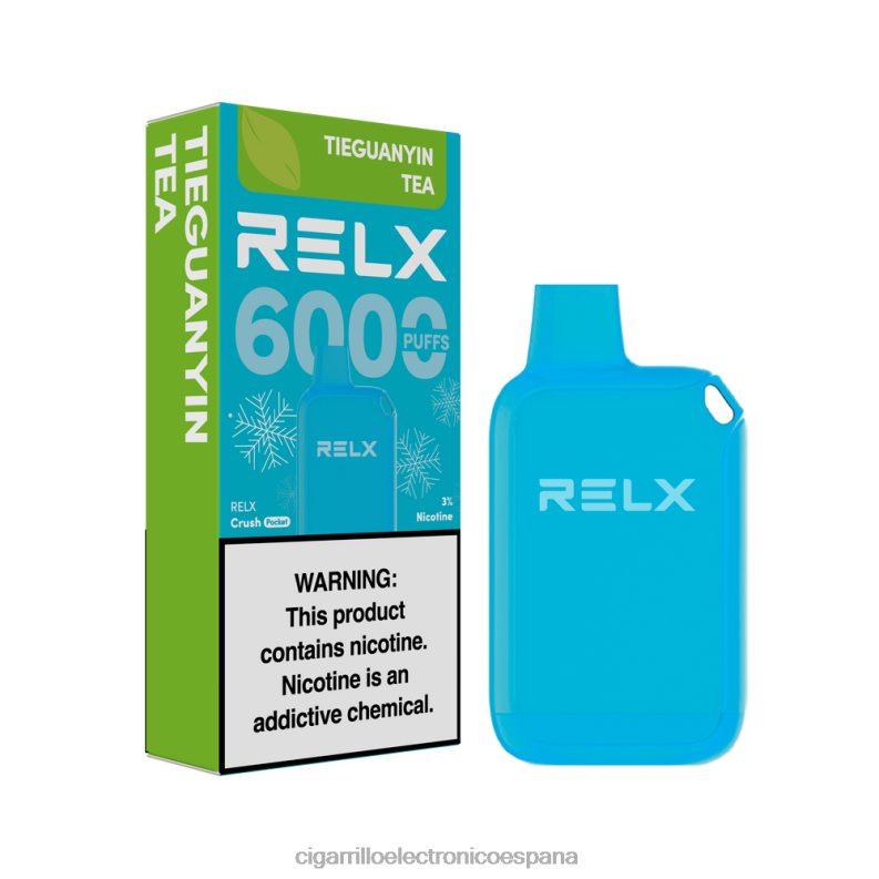 Vapeo Al Por Mayor - té tieguanyin RELX Crush Pocket 6000 helado 00D6B22